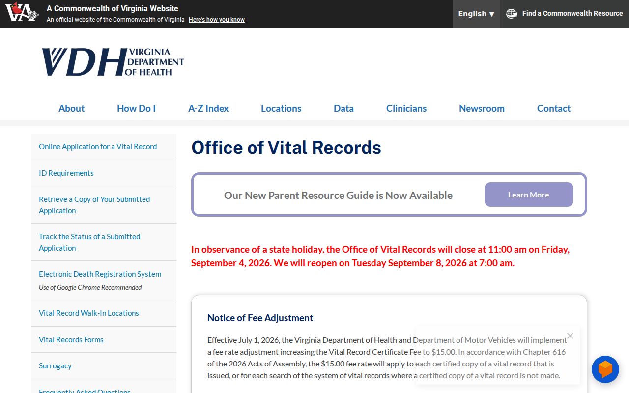 Harrisonburg residents directory Virginia vital records source