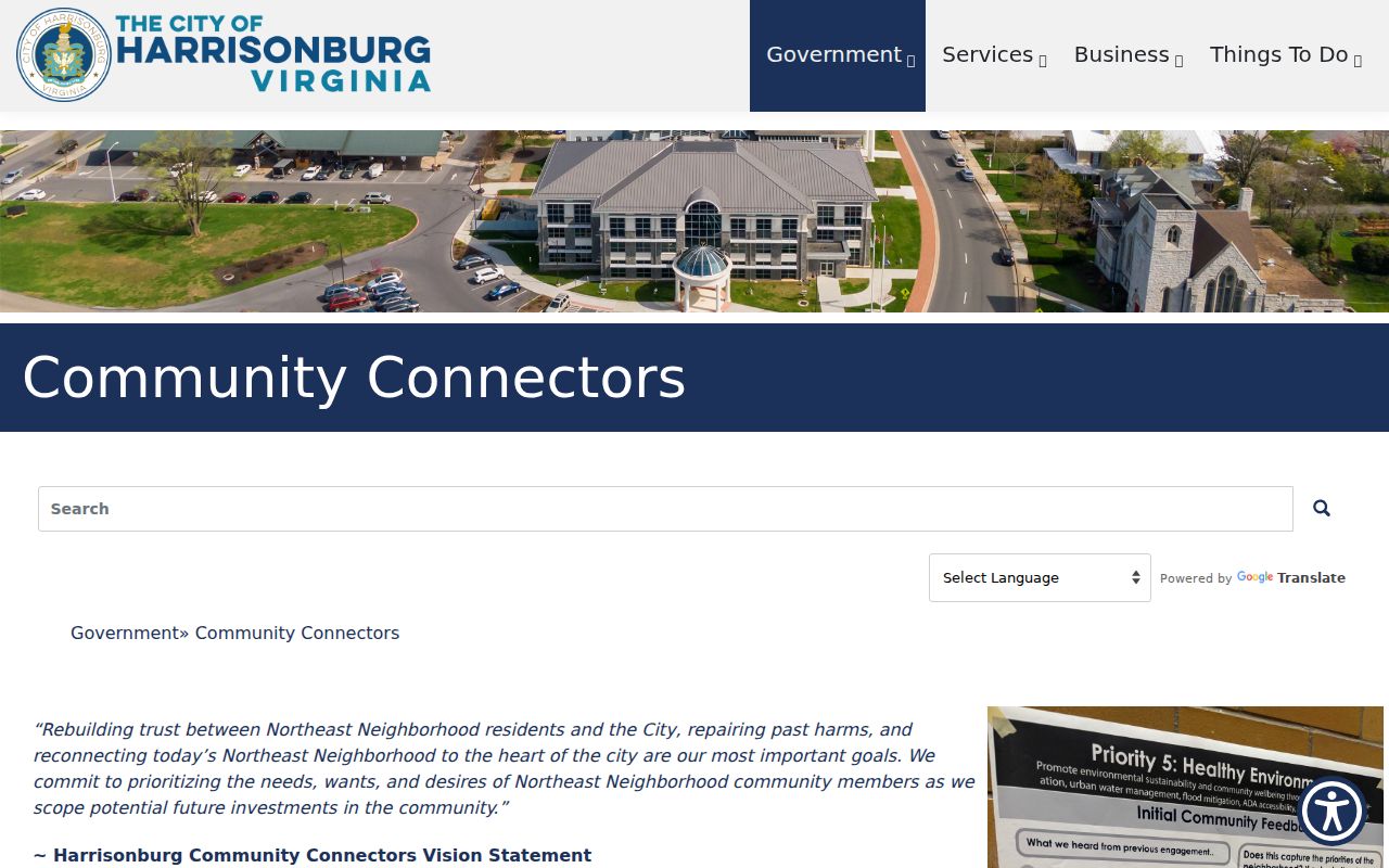 Harrisonburg neighbors Community Connectors neighborhood initiatives
